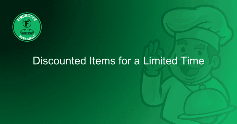 Discounted Items for a Limited Time
