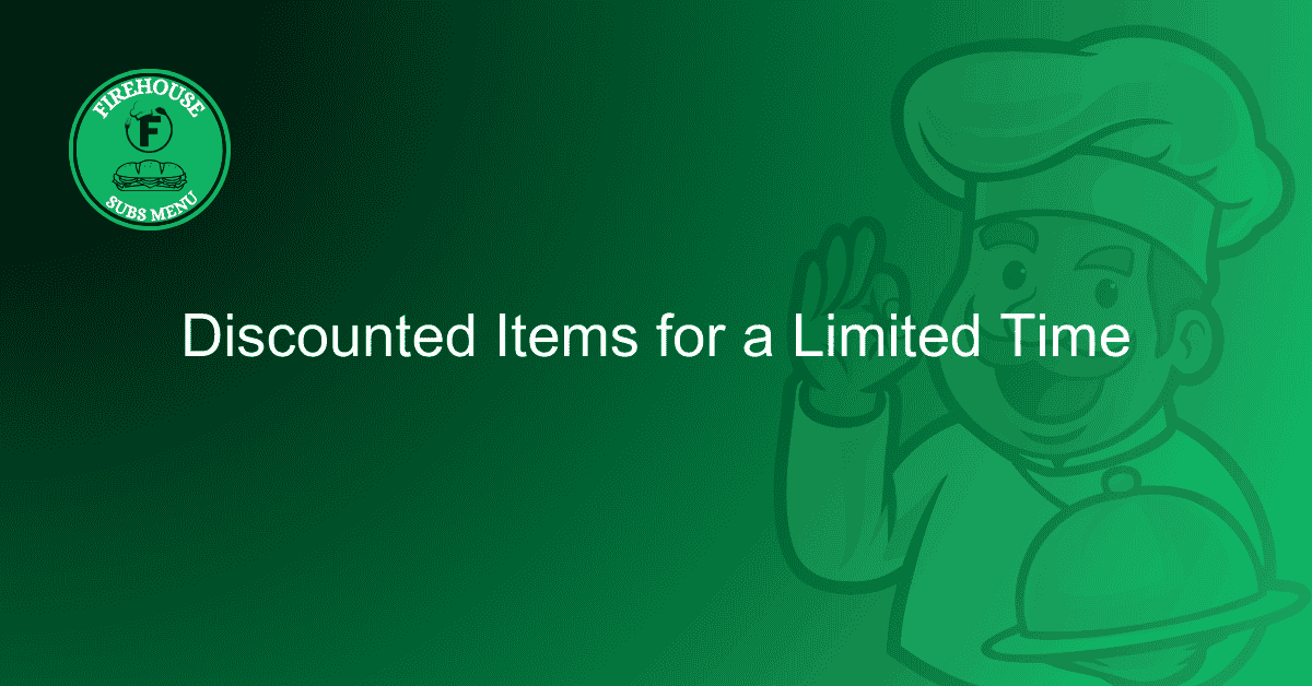 Discounted Items for a Limited Time