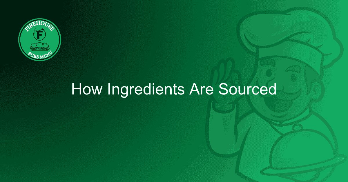 How Ingredients Are Sourced
