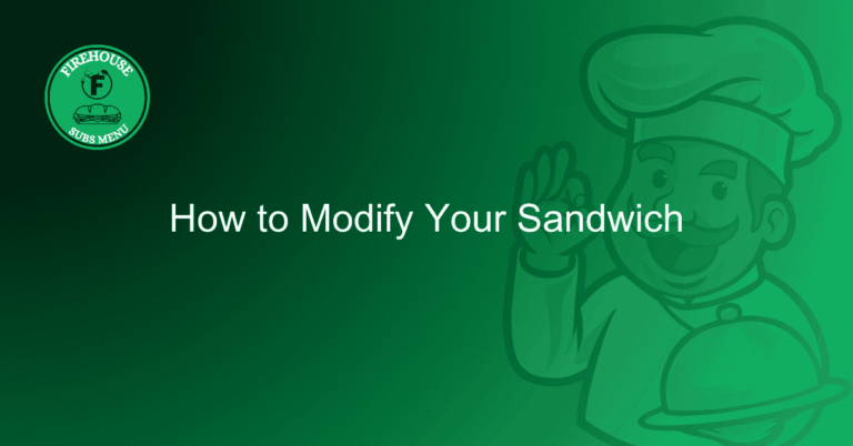 How to Modify Your Sandwich