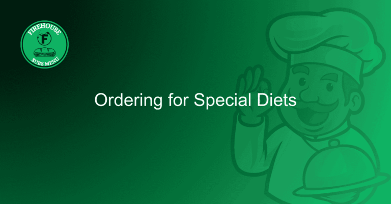 Ordering for Special Diets
