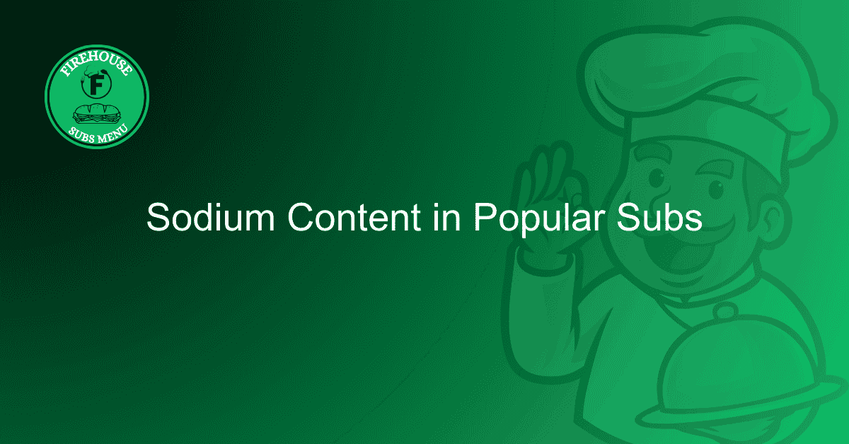 Sodium Content in Popular Subs